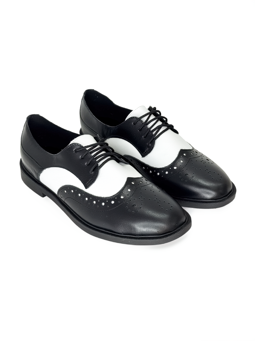 DERBY OXFORD MARGOT PRETO E BRANCO