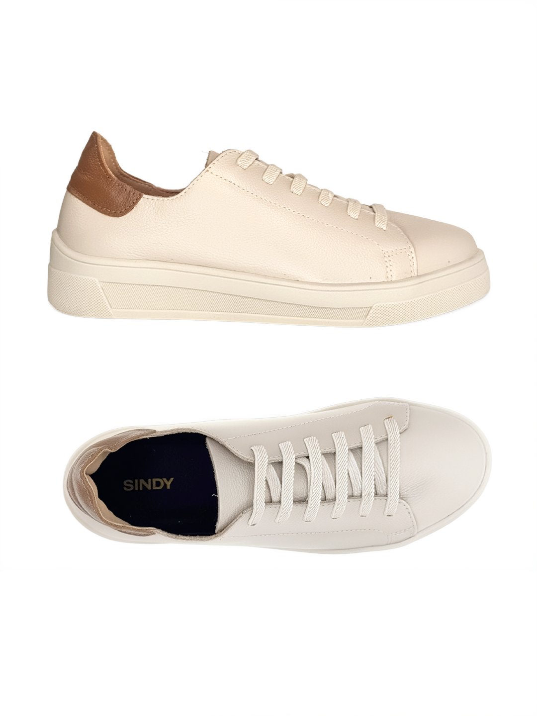 TÊNIS LOUISE COURO OFF WHITE