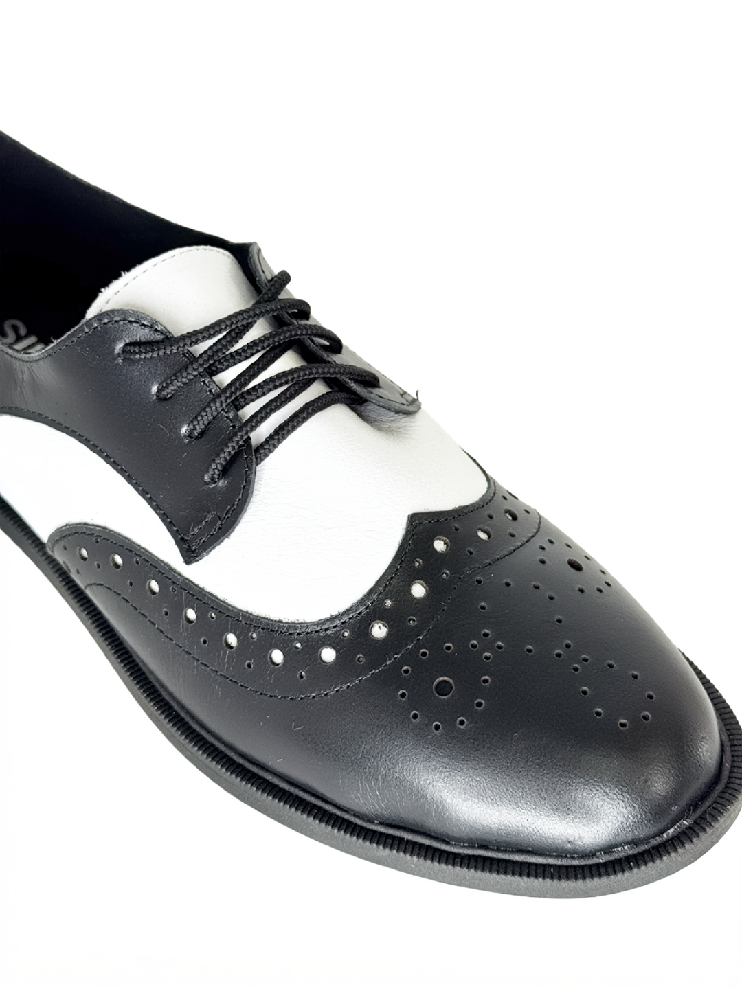 DERBY OXFORD MARGOT PRETO E BRANCO