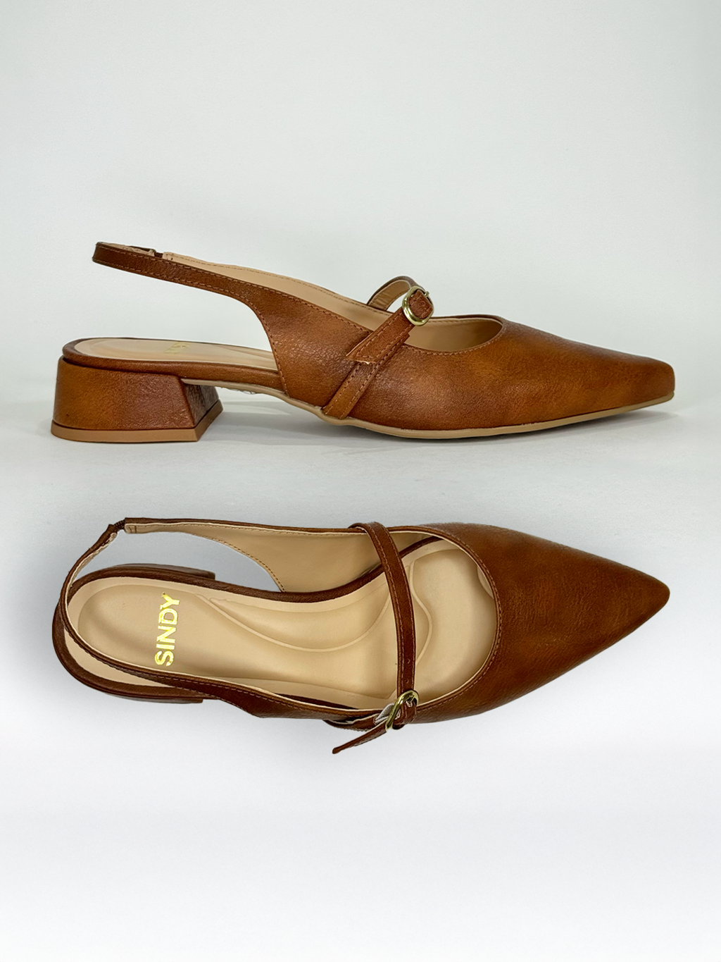 SLINGBACK VALENTINA CARAMELO