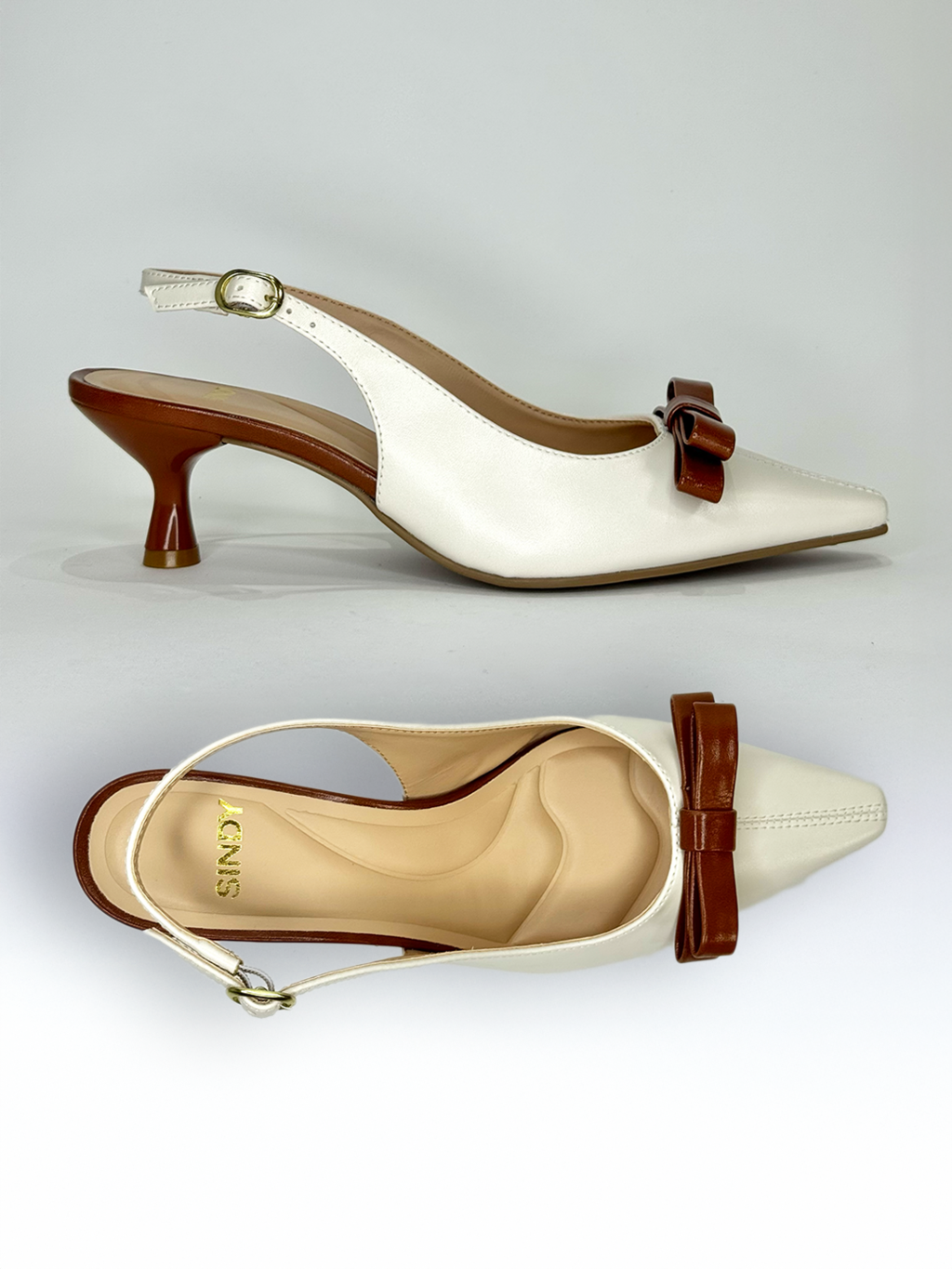 SLINGBACK ANASTASIA OFF WHITE